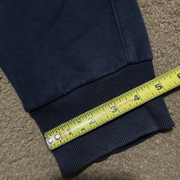 EUC Champion Brand Sweats-Men’s Sz S-Cotton Blend-Navy/Yellow-Drawstring Waist - Picture 6 of 14